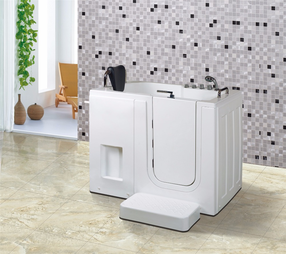 BathSelect Sofia Massage Style Freestanding Walk-in Tub