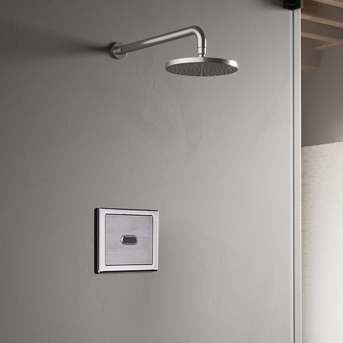 BathSelect Wall Mount Chrome Sensor Controlled Automatic Shower Set