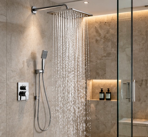 BathSelect Hospitality Showers for Hotel and Luxury Bathroom Applications