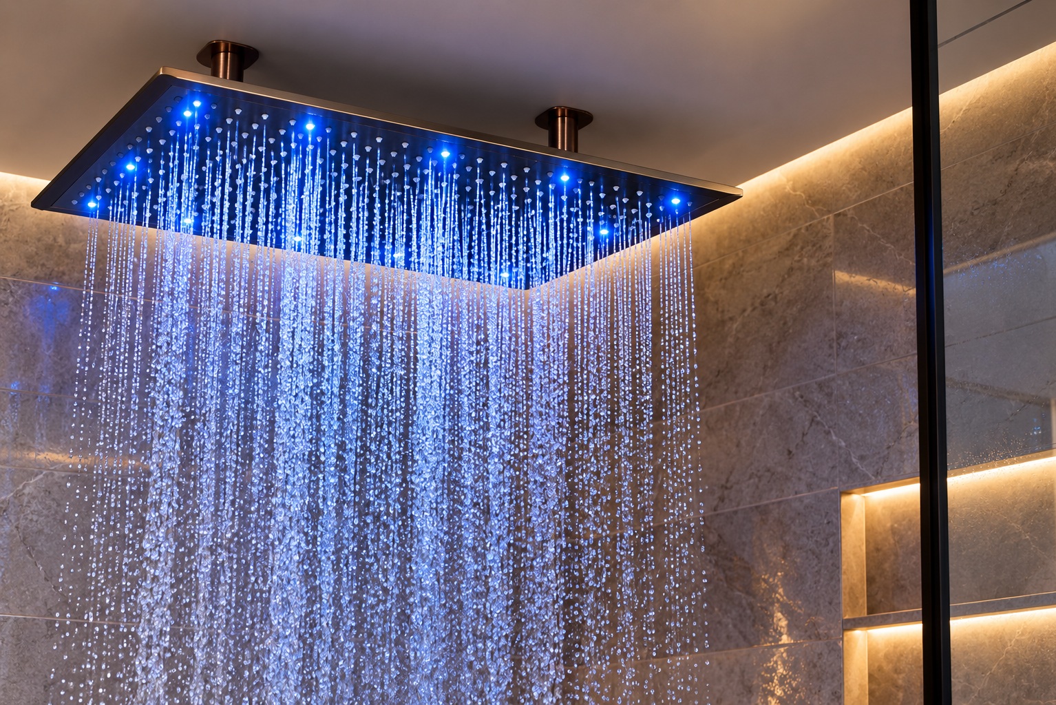 BathSelect smart LED shower head
