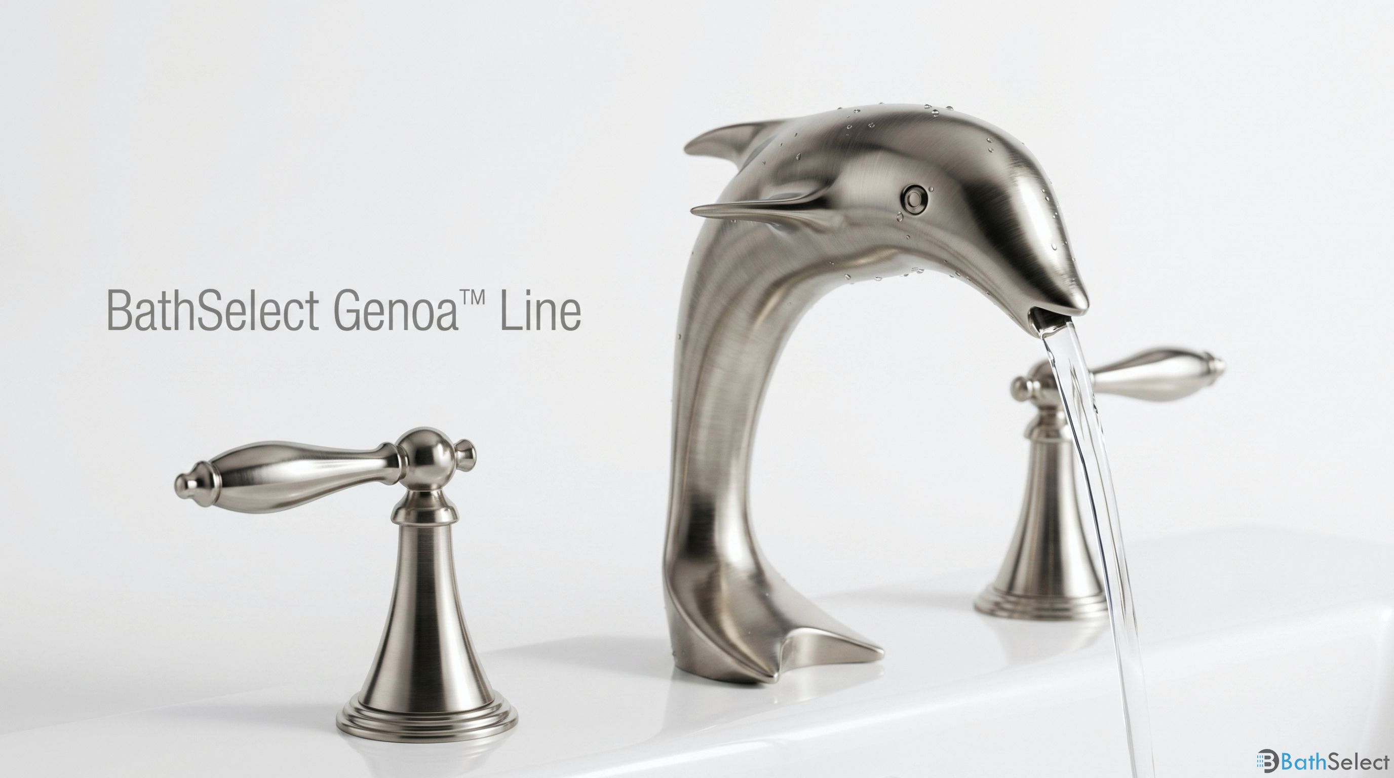 BathSelect Genoa Line Brushed Nickel Basin Faucet