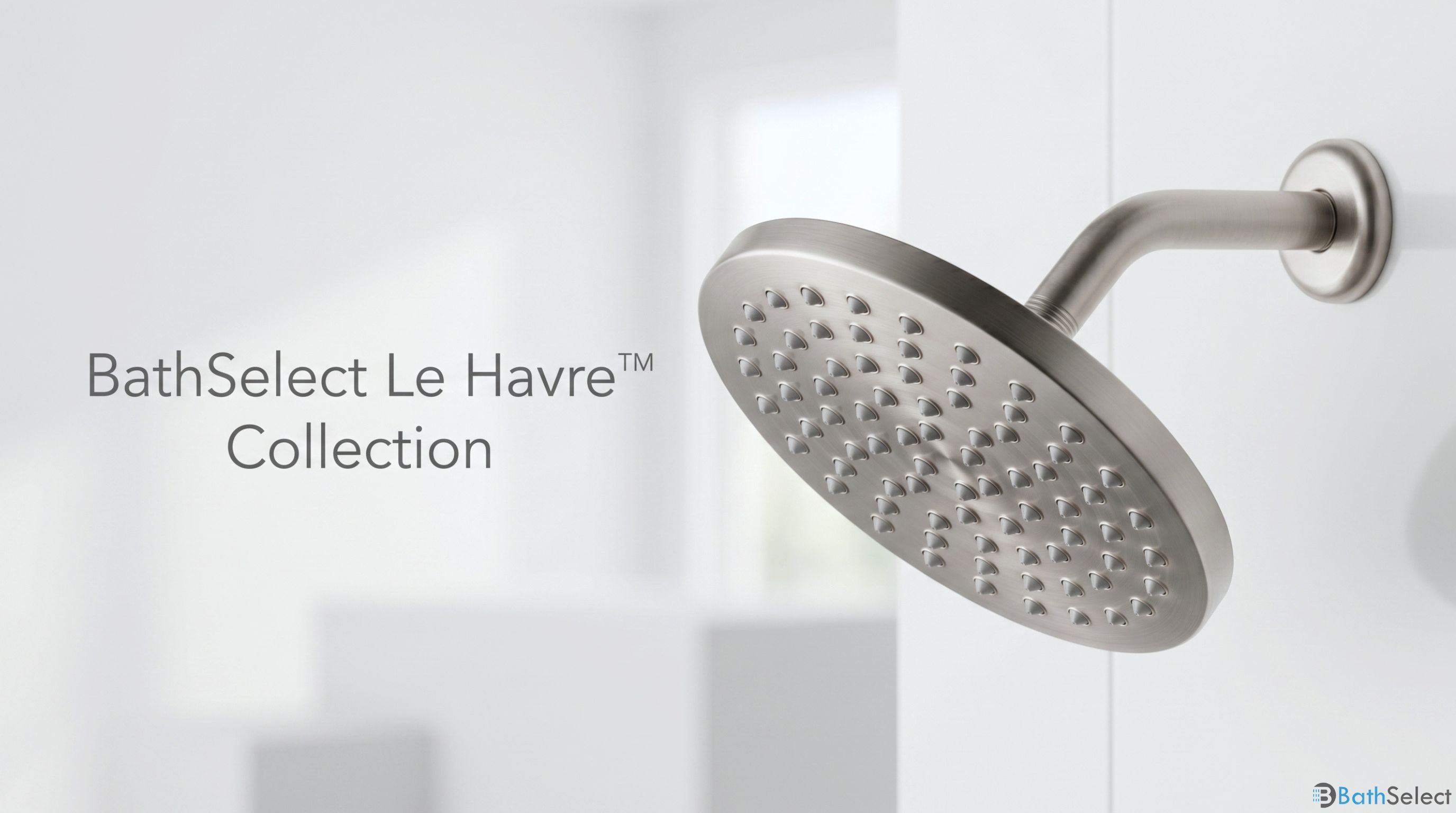 BathSelect Le Havre Collection Brushed Nickel Shower Head