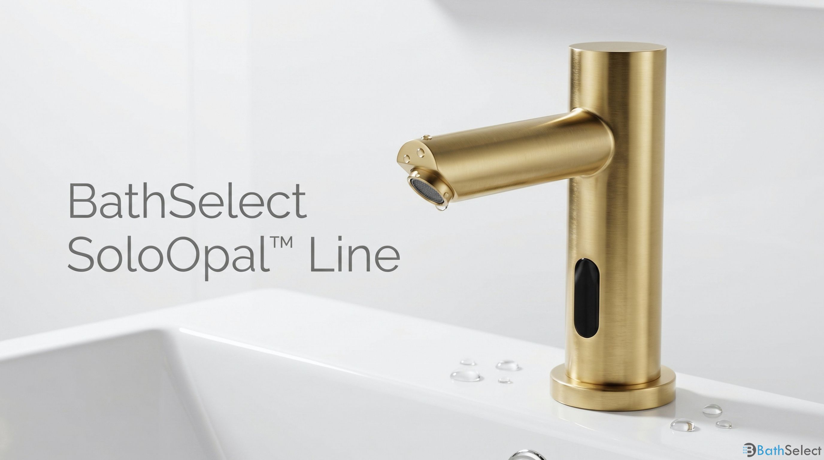 Solo Commercial Automatic Brushed Gold Touchless Sensor Faucet