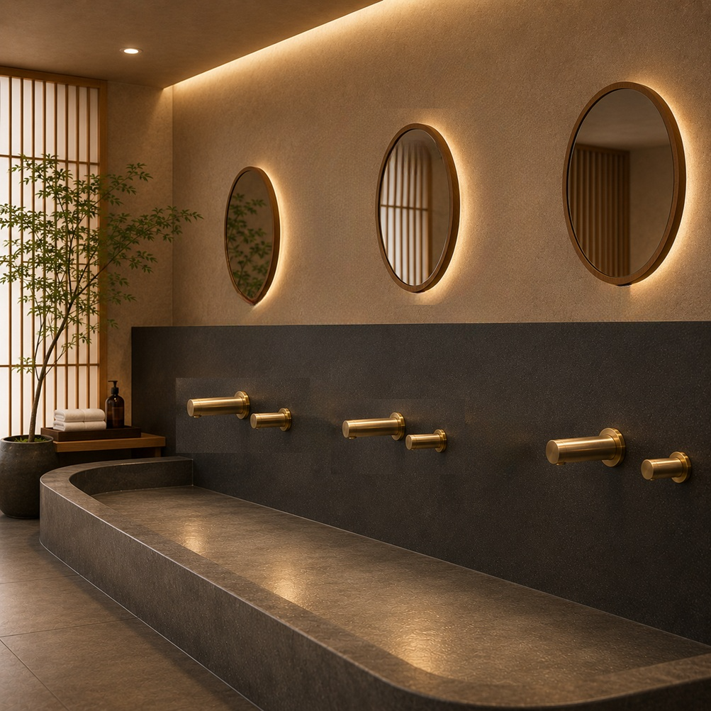 Commercial touchless faucet and automatic soap dispenser systems