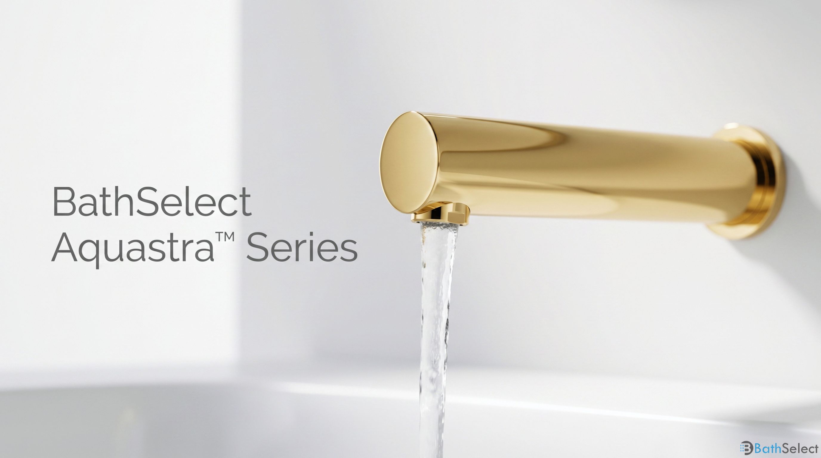 BathSelect Aquastra Series Brushed Gold Touchless Faucet