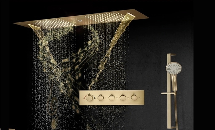 Best Design Gold Shower System