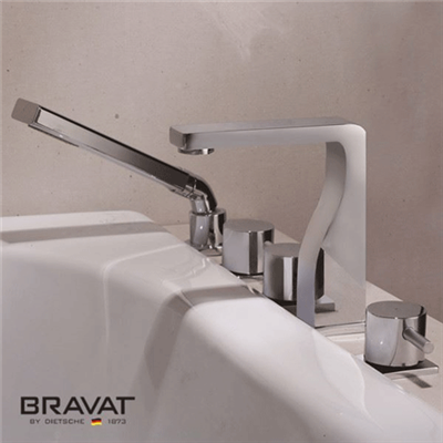 Bravat 5 Hole Bathtub Shower Faucet Import From Swiss