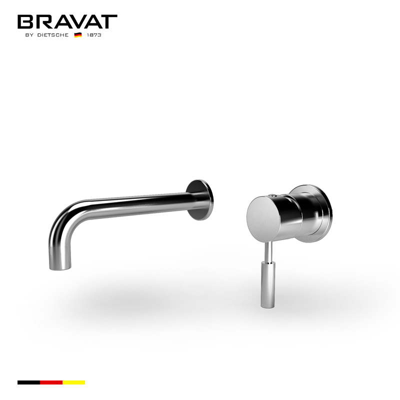 Bravat-Chrome-Finish-Wall-Mount-Faucet-With-Single