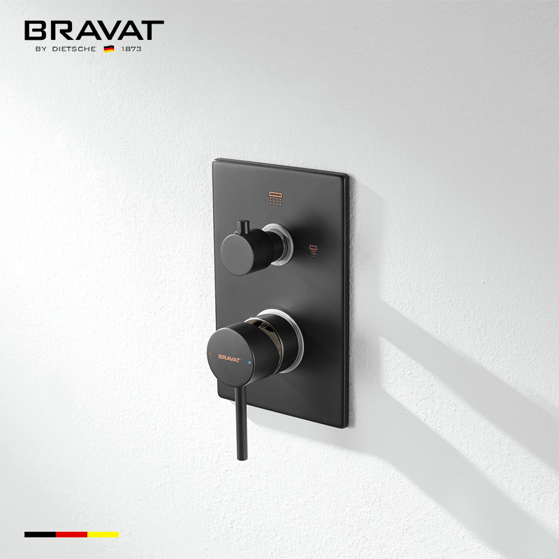 Bravat Oil Rubbed Bronze Finish 2-Way Hot & Cold Shower Mixer Valve