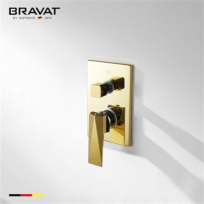 Bravat Shower Mixer In Gold Finish