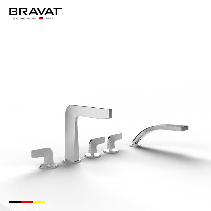 Bravat Sleek Clawfoot Designed Bathtub Faucet