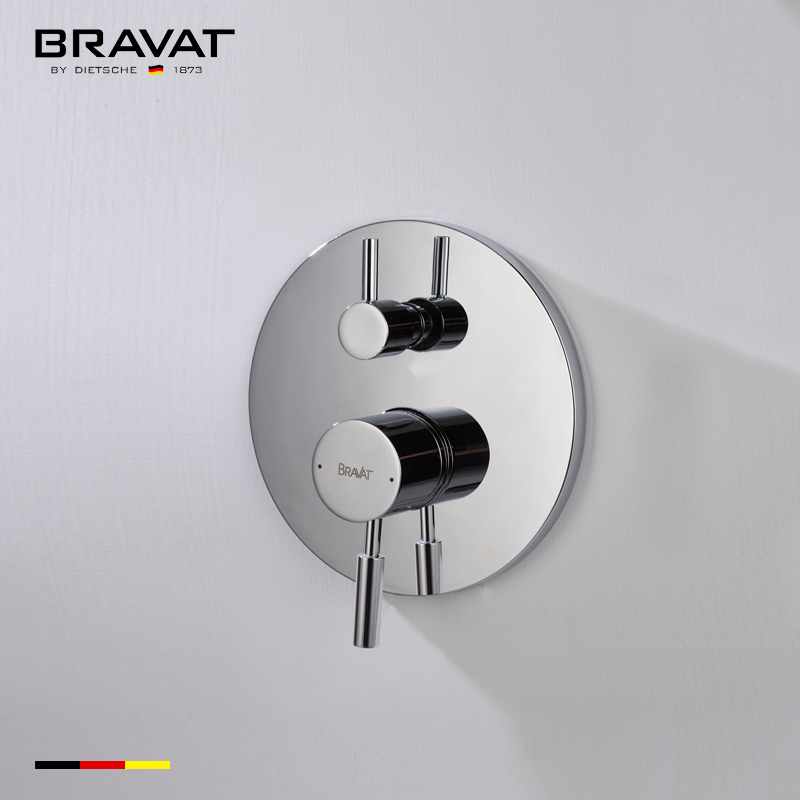 Bravat Solid Brass Wall Mount Electro-thermal Shower Mixer