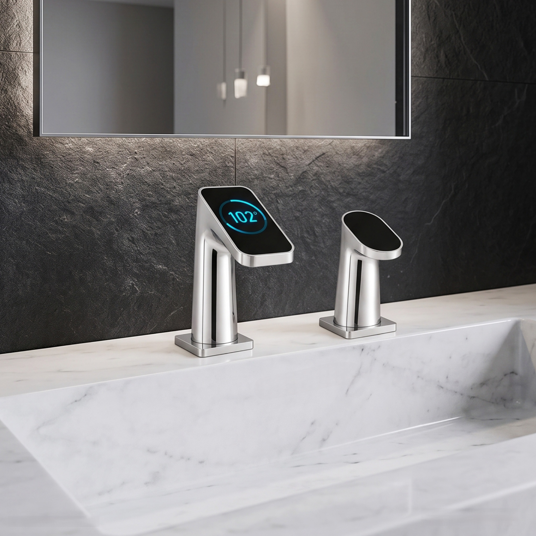 Touchless clinical handwashing faucets