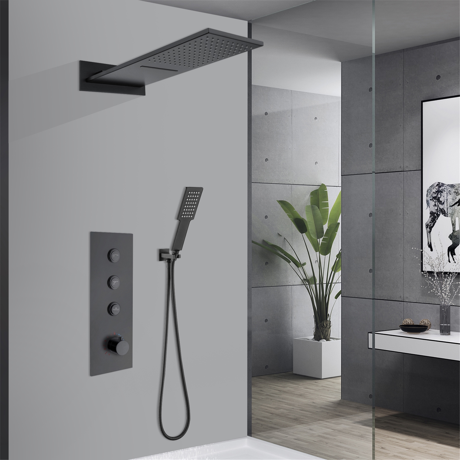 Perugia-Matte-Black-Wall-Mount-3-Functions-Shower