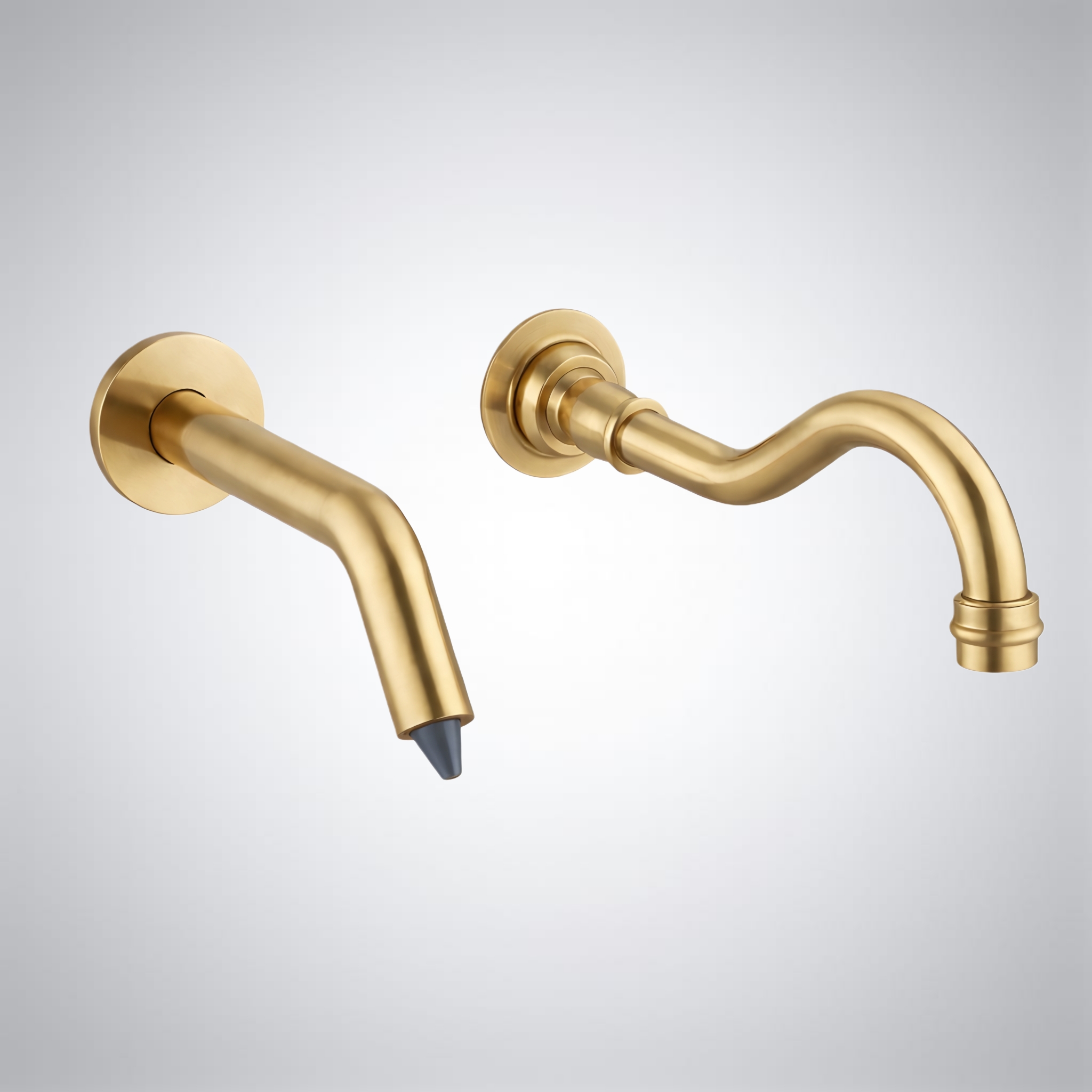 Verona gold waterfall motion sensor faucet and wall mount automatic soap dispenser