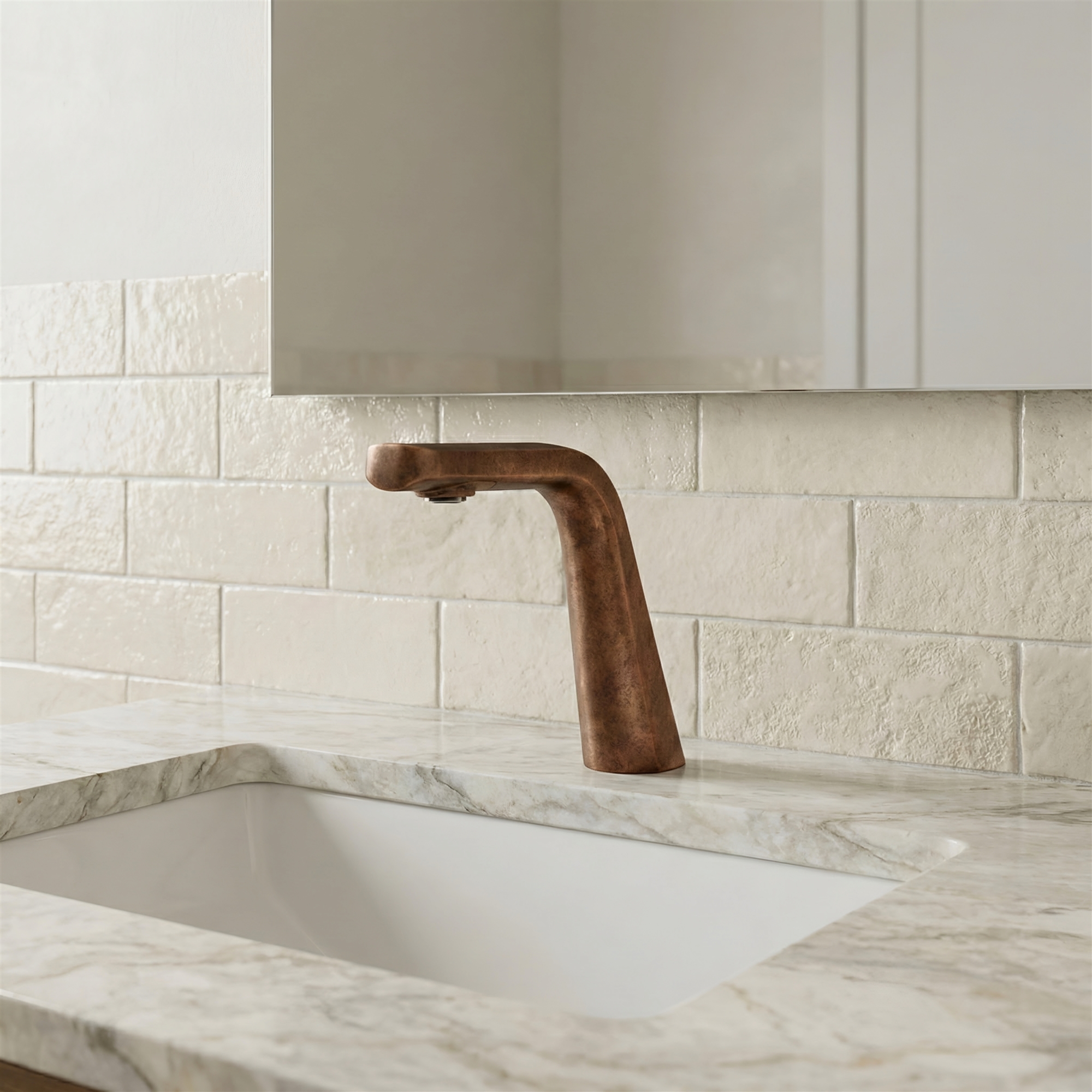 Deck mount sensor faucets for campus lavatories