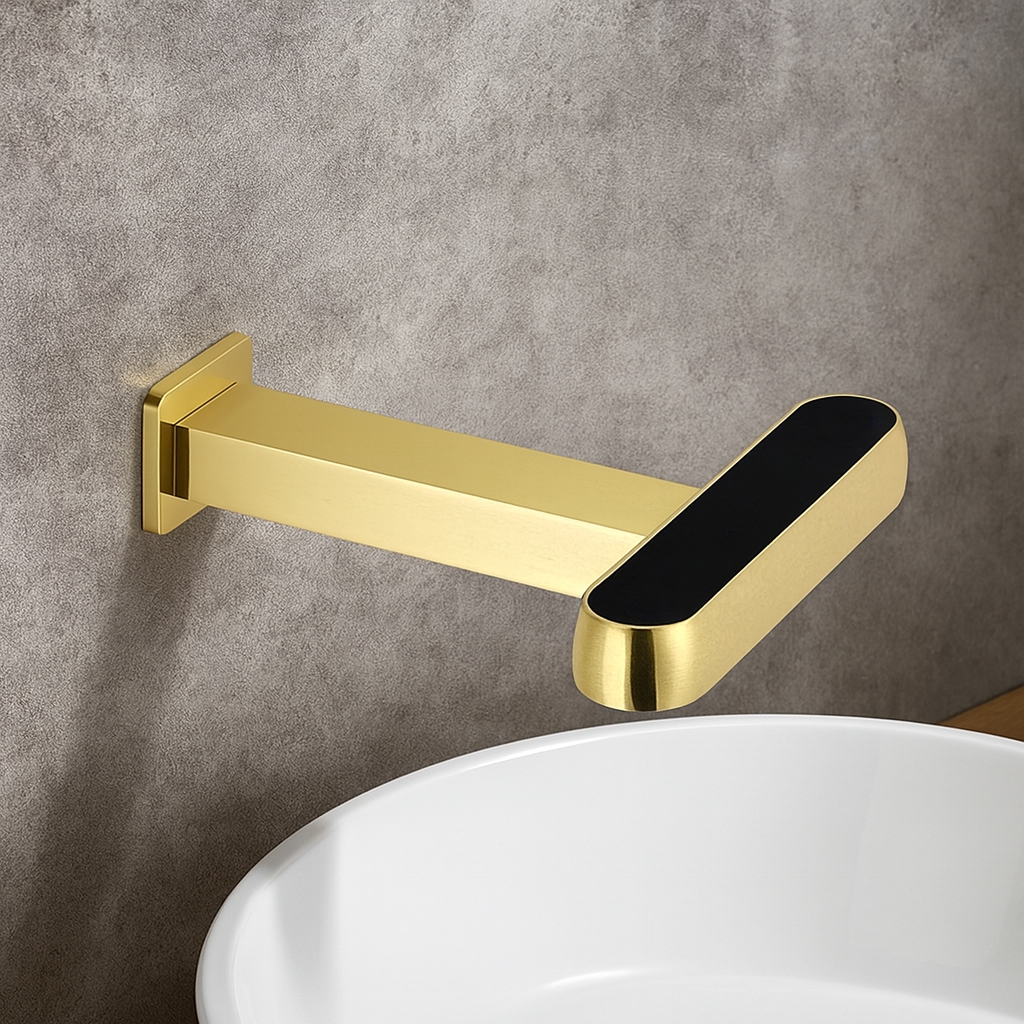 Wall mount automatic faucets for healthcare handwashing