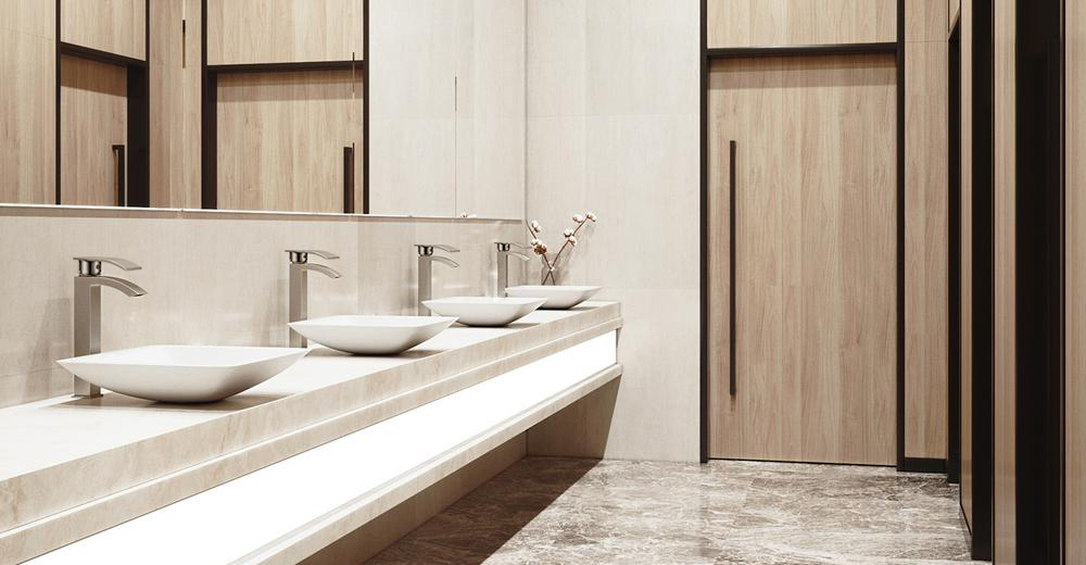 Genoa Single Handle Brushed Nickel Tall Sink Faucet