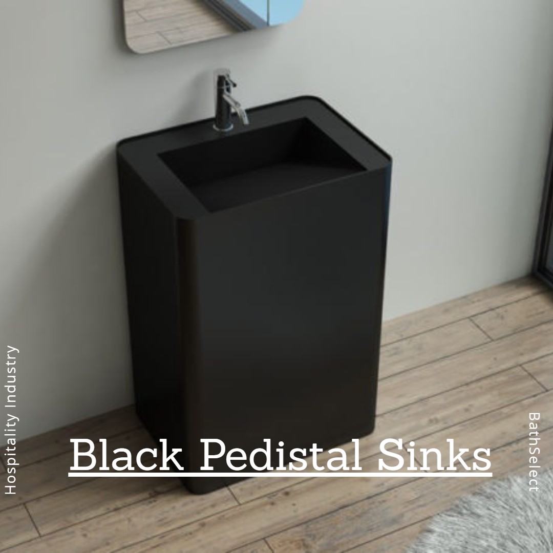 Black Pedestal Sinks