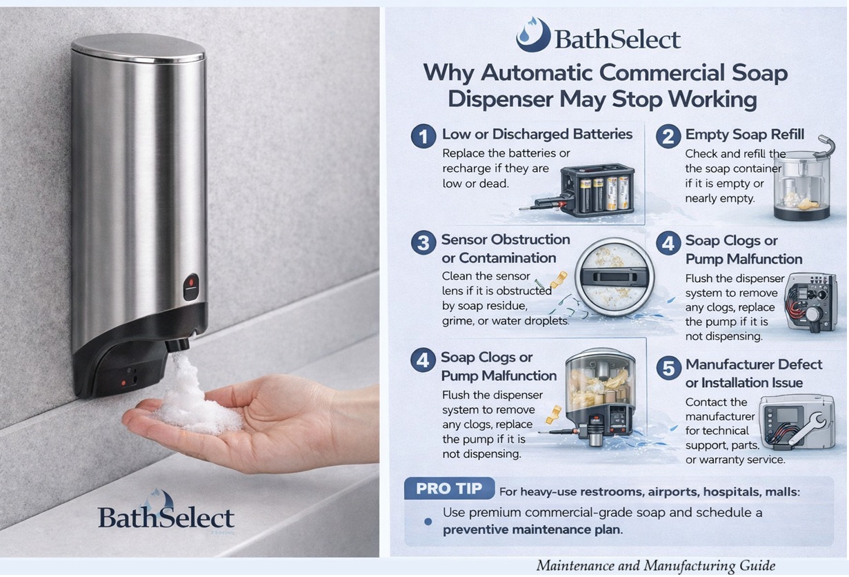 Issue and Solutions Touchless soap dispensers maintenance