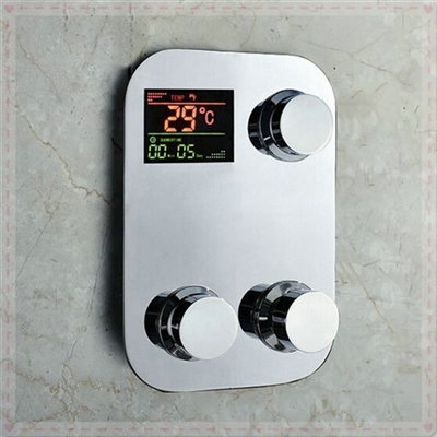Milan Juno Digital Thermostatic Temperature Sensitive 3 Way Shower Mixer Control Valve Water Powered