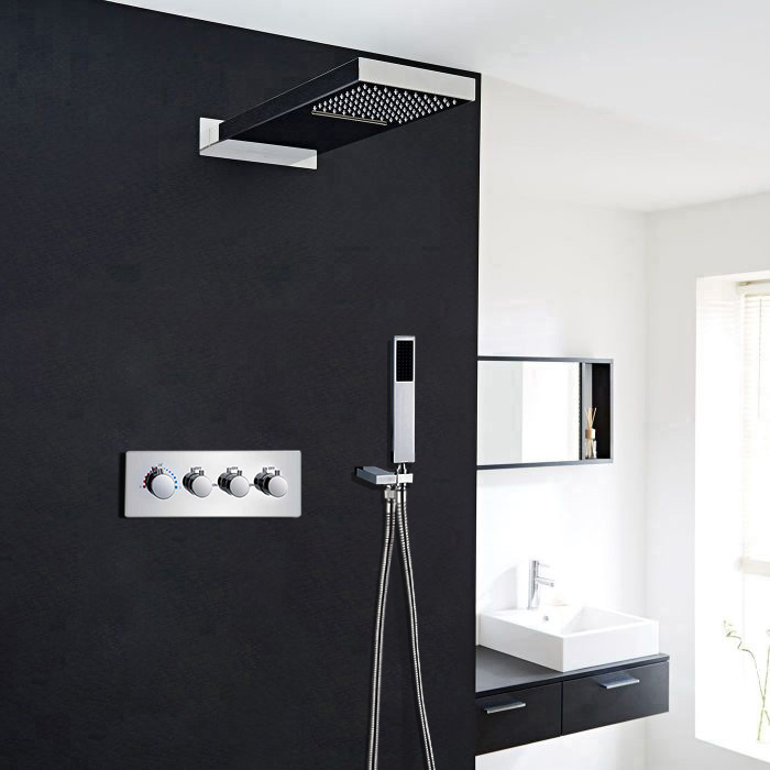Lano Bathroom Contemporary Water Fall Shower Set