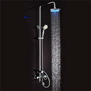 Lano LED Shower Set - Round Waterfall Shower Head (LED0518)