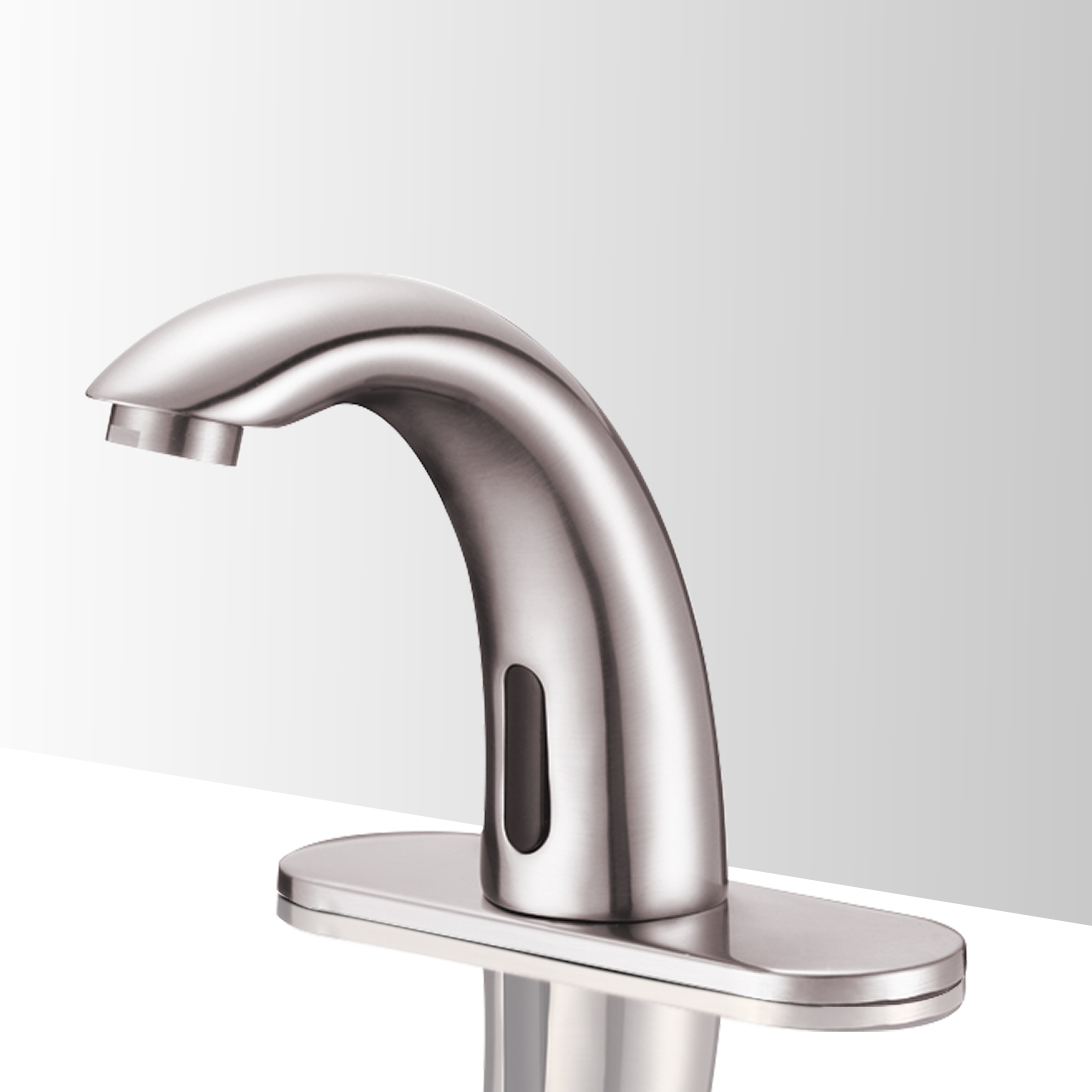 Shop Lano Commercial Automatic Sensor Faucet In Brushed Nickel Finish At Bathselect