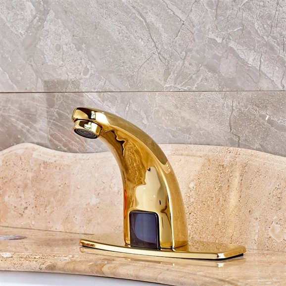 Lenox-Commercial-Gold-Tone-Automatic-Sensor-Faucet
