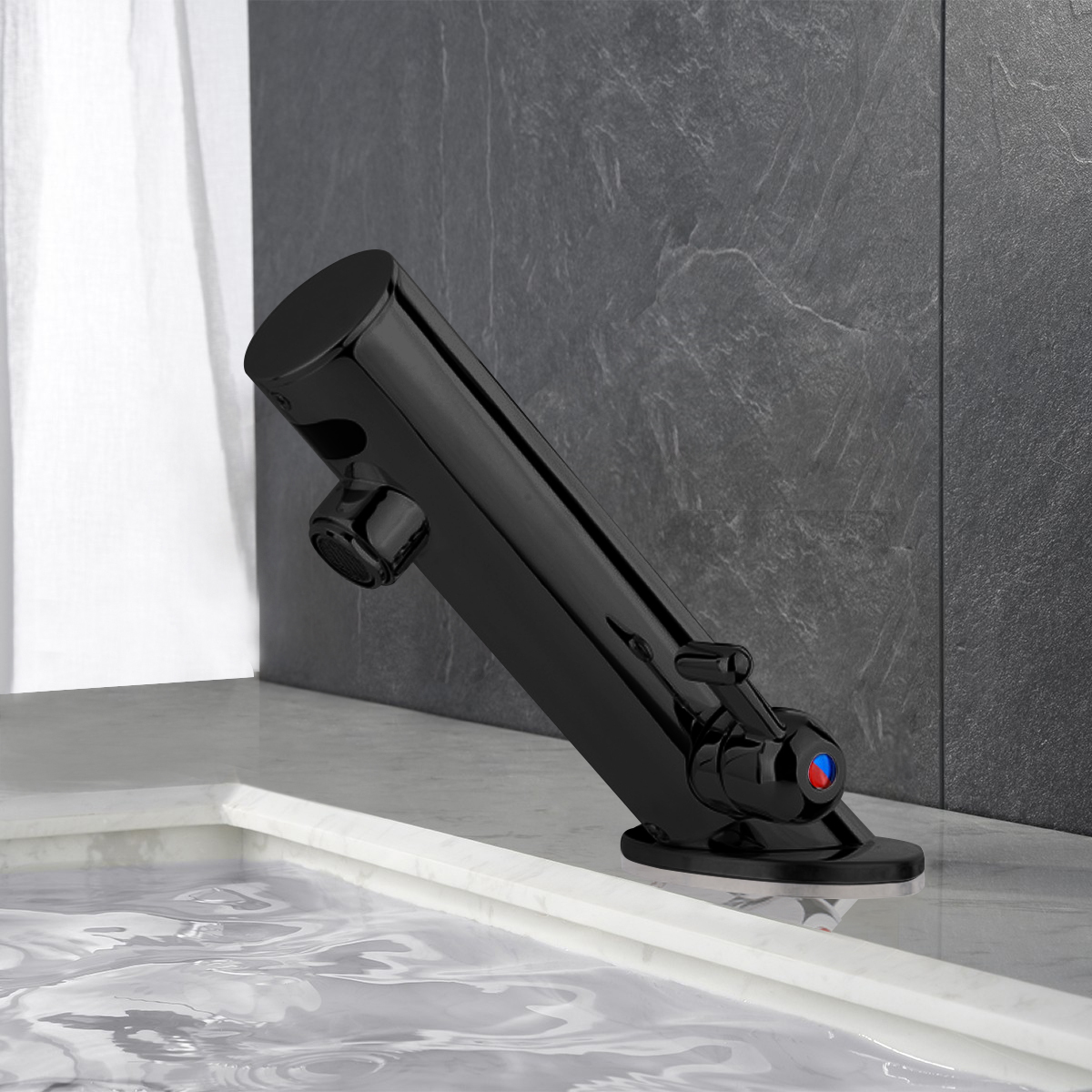 Leo All-In-One Thermostatic Commercial Automatic Sensor Faucet Dark Oil Rubbed Bronze Finish