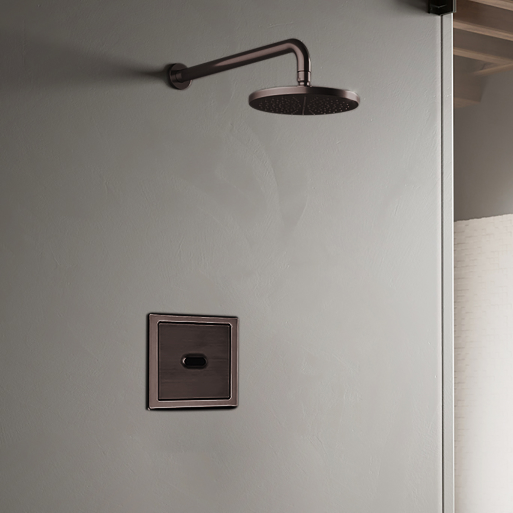 Light Oil Rubbed Bronze Sensor Controlled Automatic Shower Set