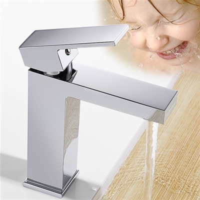 Lima Art Square Copper Basin Faucet