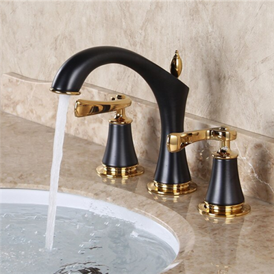 Lumina Solid Brass Luxurious 8 Inch Widespread Bathroom Faucet