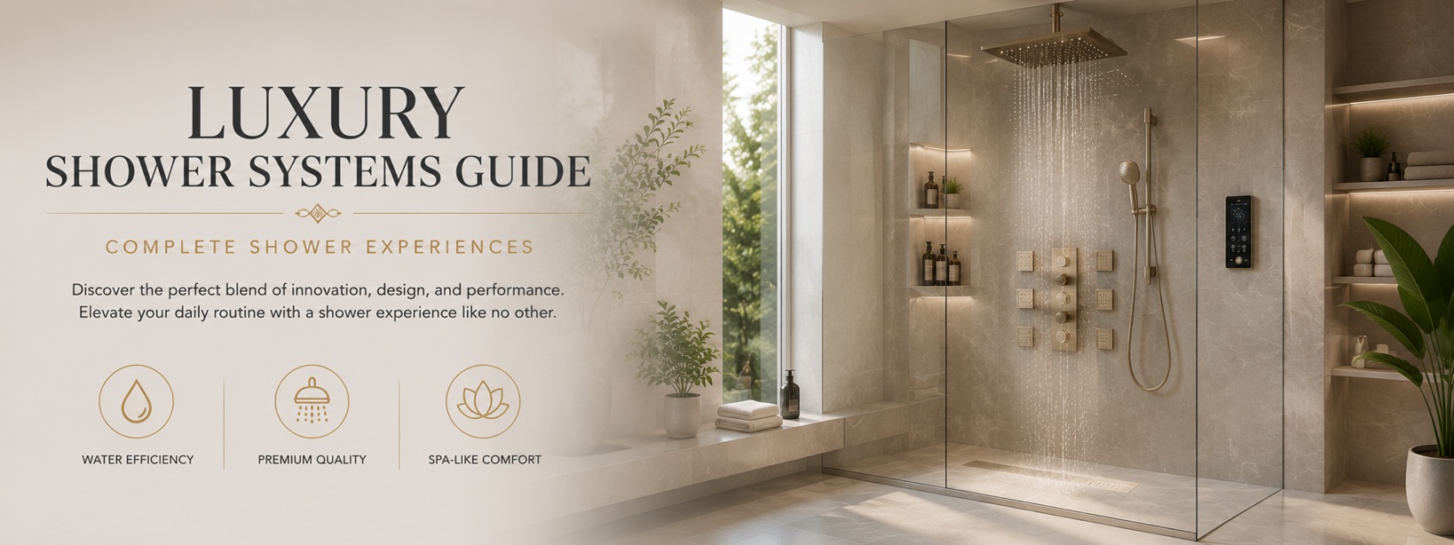 Luxury Shower Systems Guide: Complete Shower Experiences