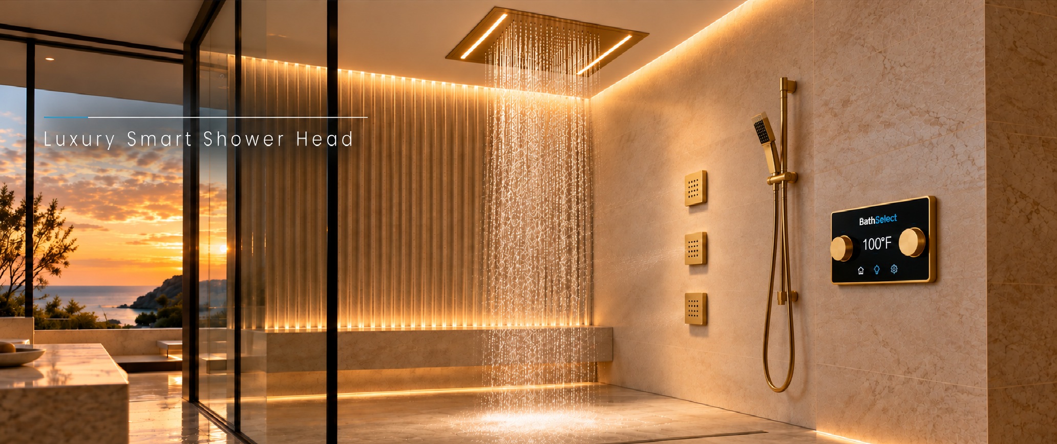 BathSelect Luxury Smart Shower Head