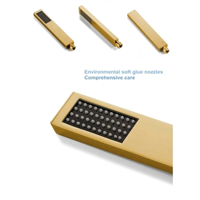 Naples Gold Wall Mount Rainfall Shower Set
