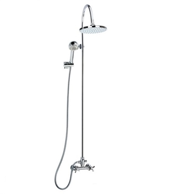 Odele Wall Mount Shower Set in Chrome Finish