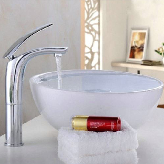 Perugia Deck Mounted Single Handle Faucet with Hot/Cold Water Mixer