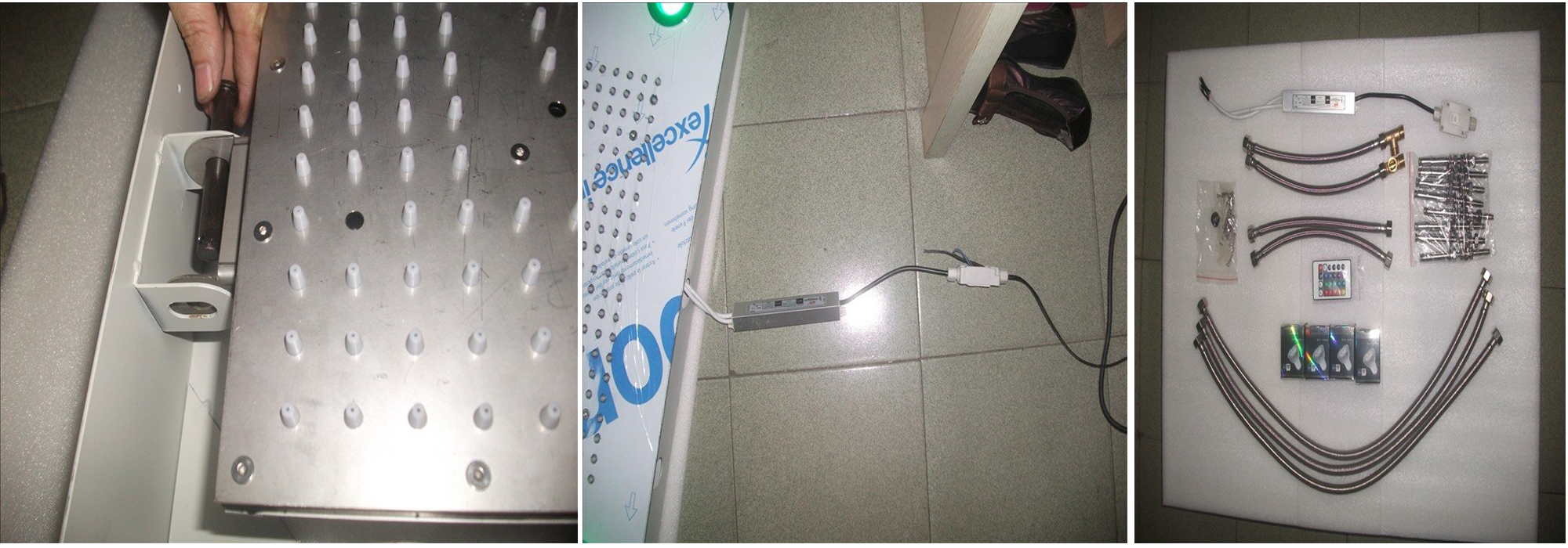 Shower Head Recessed Color Changing Led Installations