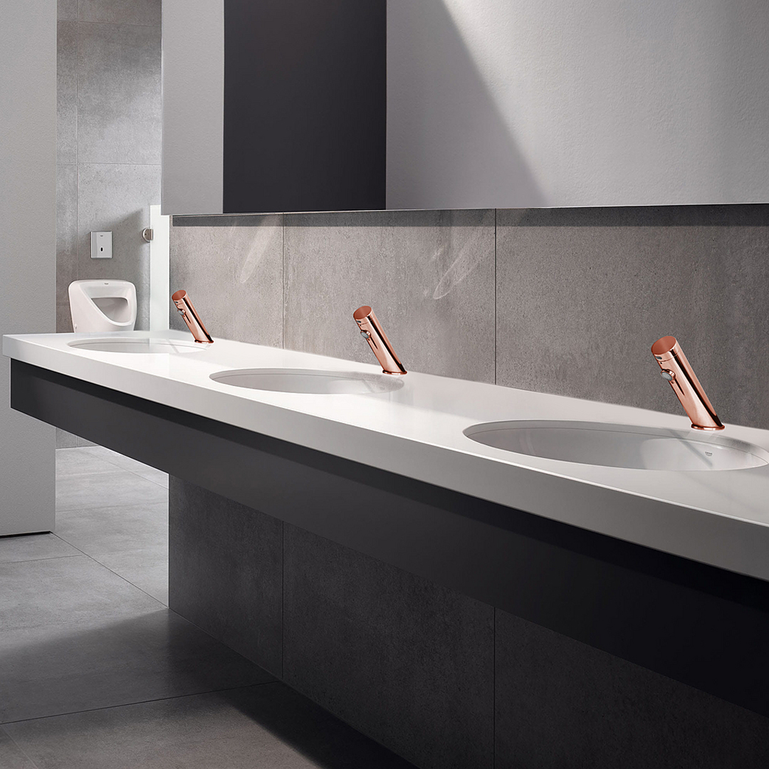 Rose Gold Finish Touchless Faucets