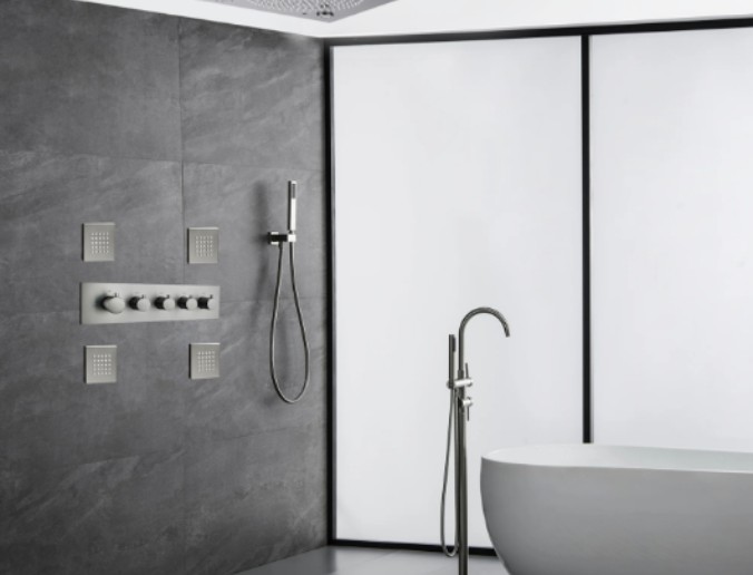 Vicenza Bathroom Shower Set with Rainfall Shower Head & Hand Shower