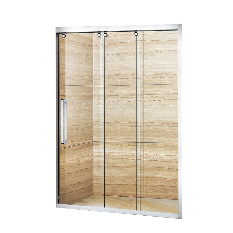 Single Door Aluminium Framed 3 Panel Square Shape Sliding Shower Door