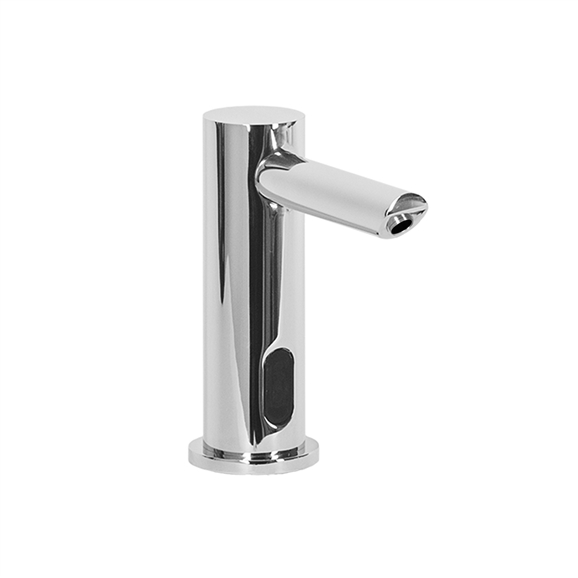 Solo Chrome Finish Freestanding Dual Automatic Commercial Sensor Faucet And Soap Dispenser