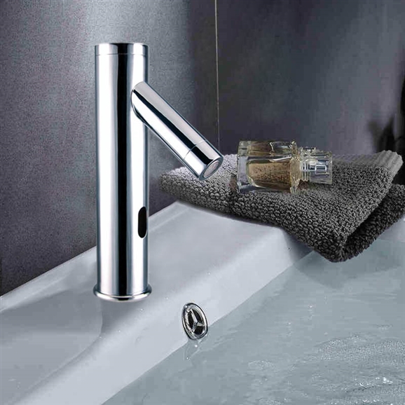 Tripod Commercial Automatic Electronic Hands Free Faucet (also available in Oil Rubbed Bronze or Gold Finish)