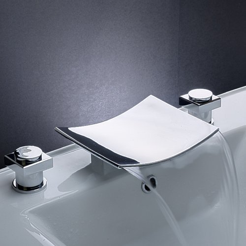  Two Handle Desk Mounted Bathroom Tub Faucet Chrome finished tap mixer