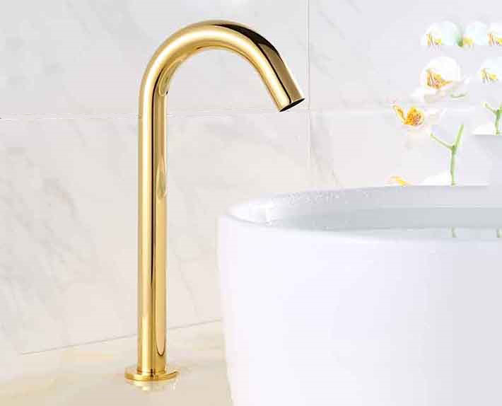 Wella Gold Slim Commercial Design Automatic Sensor Faucet