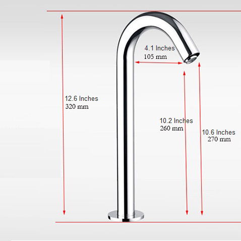 Wella Gold Slim Commercial Design Automatic Sensor Faucet