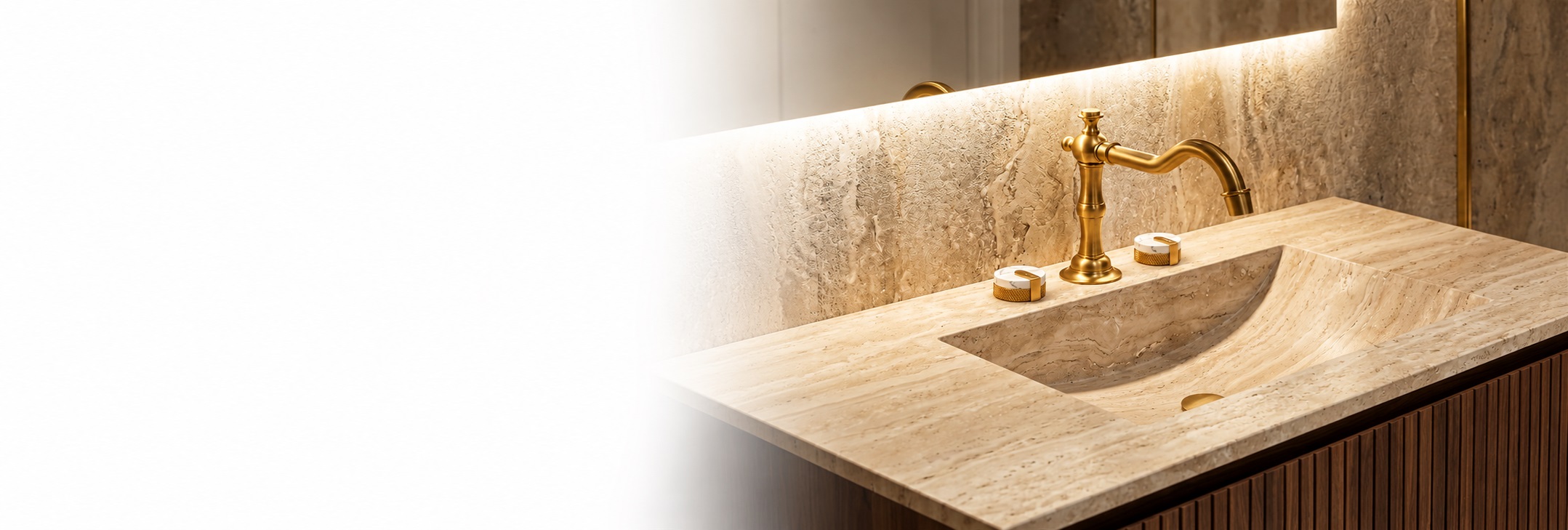 BathSelect Aerius Antique Brass widespread dual handle bathroom faucet with decorative stone accents