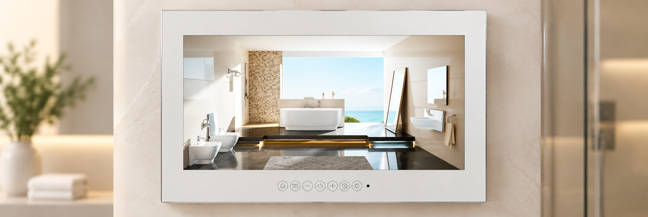 BathSelect bathroom mirror and waterproof bathroom TV collection