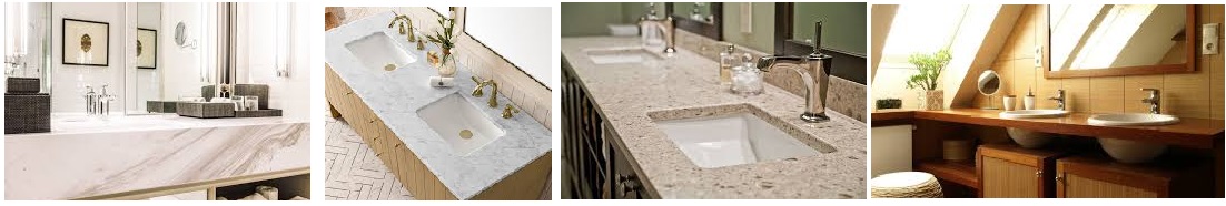 Bathroom vanity countertop material